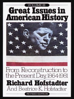 cover image of Great Issues in American History, Volume 3